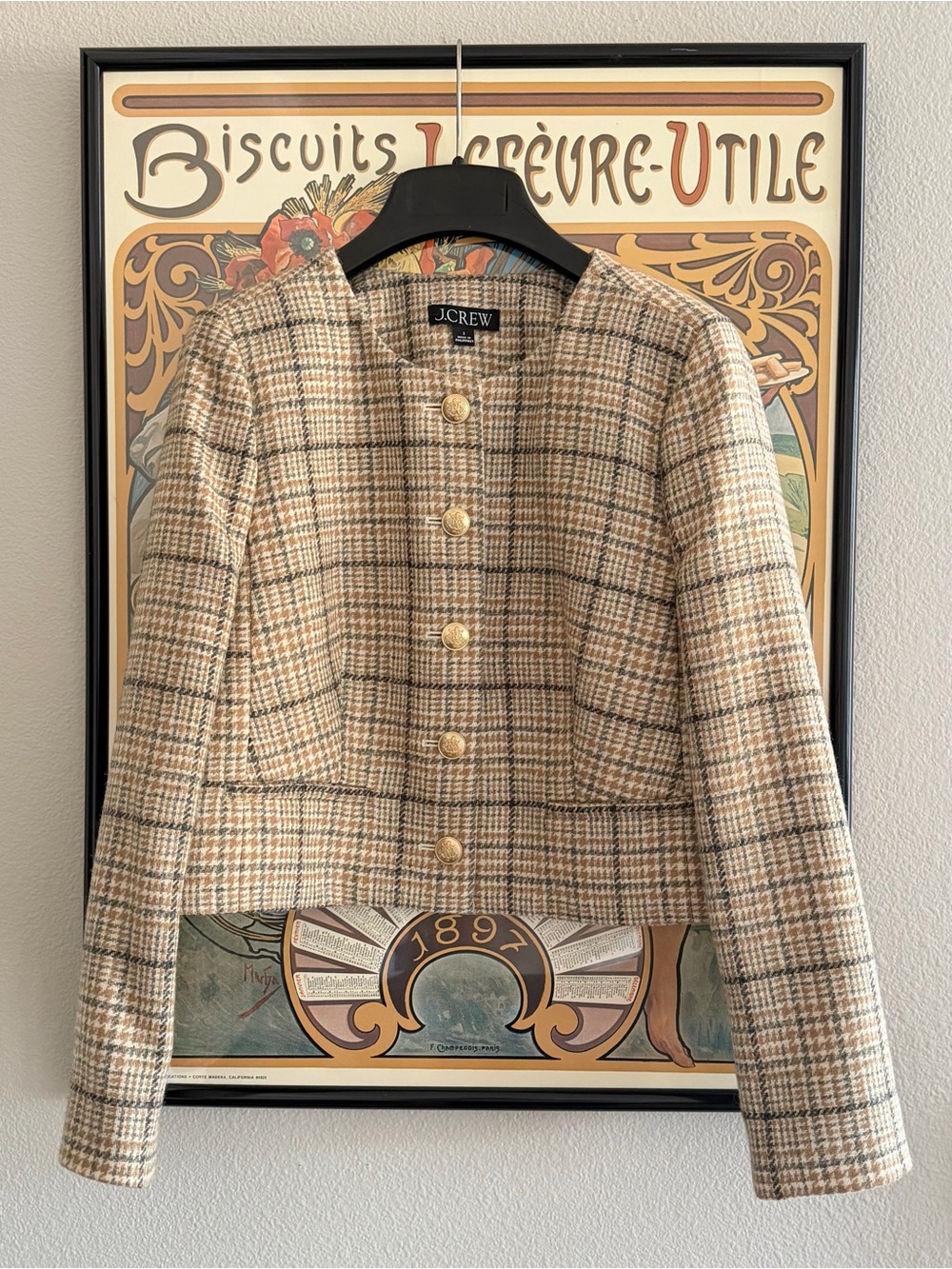 J.Crew Louisa Lady Jacket in Plaid English Wool - 2